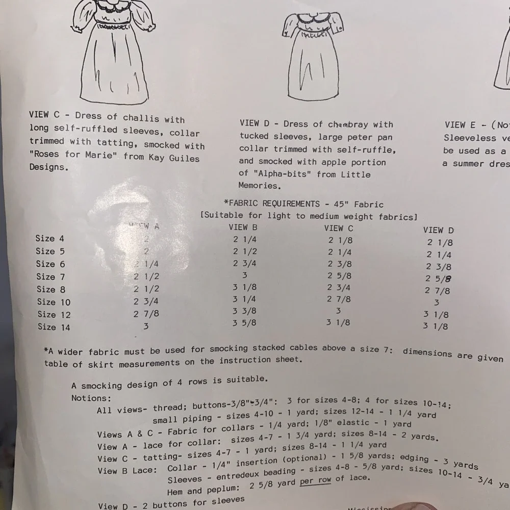 Vintage 1991 Kay Guile’s Bethany Dress Sewing Pattern 4-14 Uncut #103